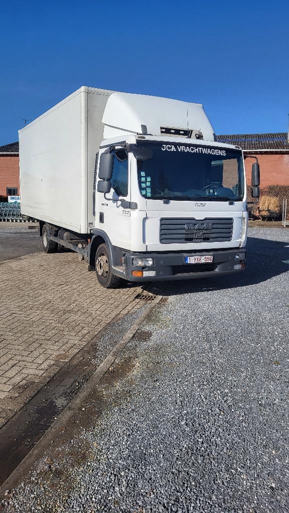 MAN TGL7.150, Auto's, Vrachtwagens, Bedrijf, ABS, Cruise Control, MAN, Diesel, Euro 5, 2 deurs, Handgeschakeld, Wit, Zwart, Stof