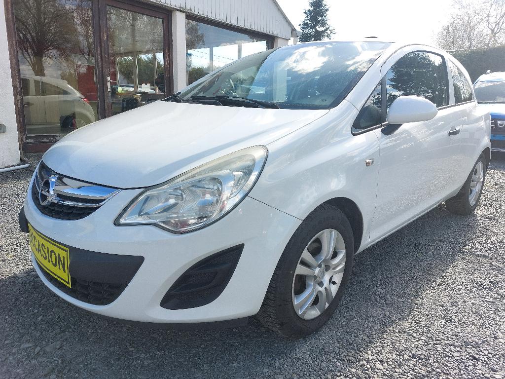 Opel Corsa 1.2i, Auto's, https://public.car-pass.be/vhr/bd5980b0-988f-4fac-a490-cd0dbb6a68a3, Euro 5, 63 kW, Wit