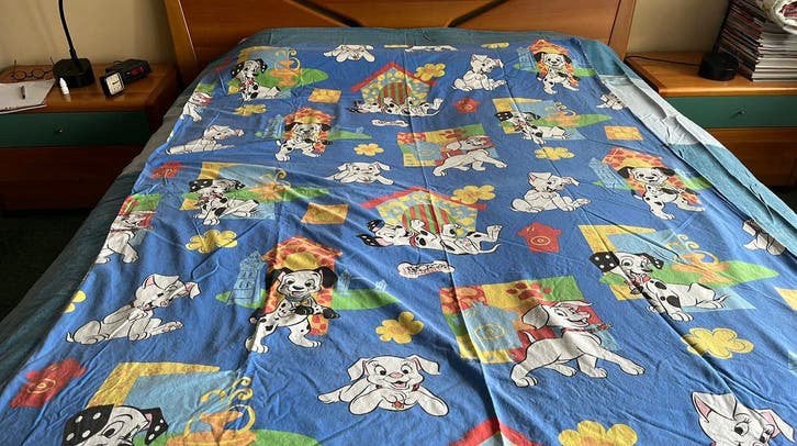 Dekbedovertrek met hondjes, Kinderen en Baby's, Ophalen, Gebruikt, Dekbedovertrek, Kinderbed