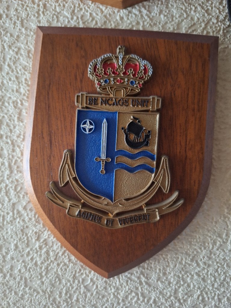 NCAGS schild embleem, Verzamelen, Ophalen, Zo goed als nieuw, Kaart, Foto of Prent