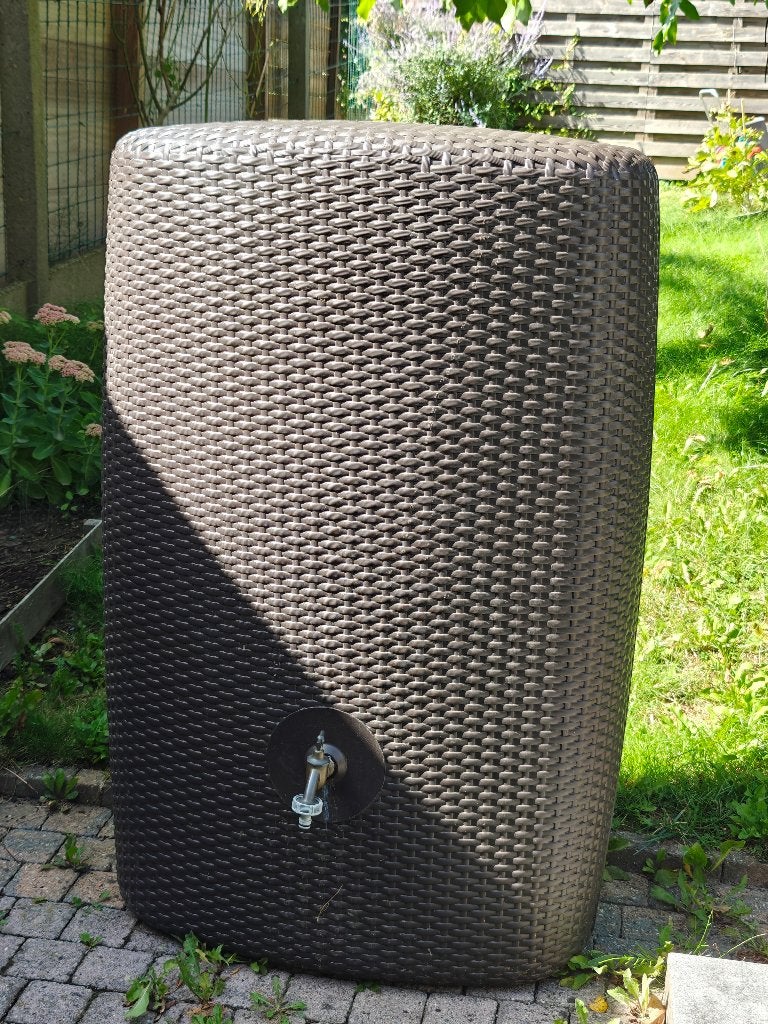 Baril de pluie, Jardin & Terrasse, Barils de pluie, 150 litres ou plus, Enlèvement, Comme neuf, Synthétique