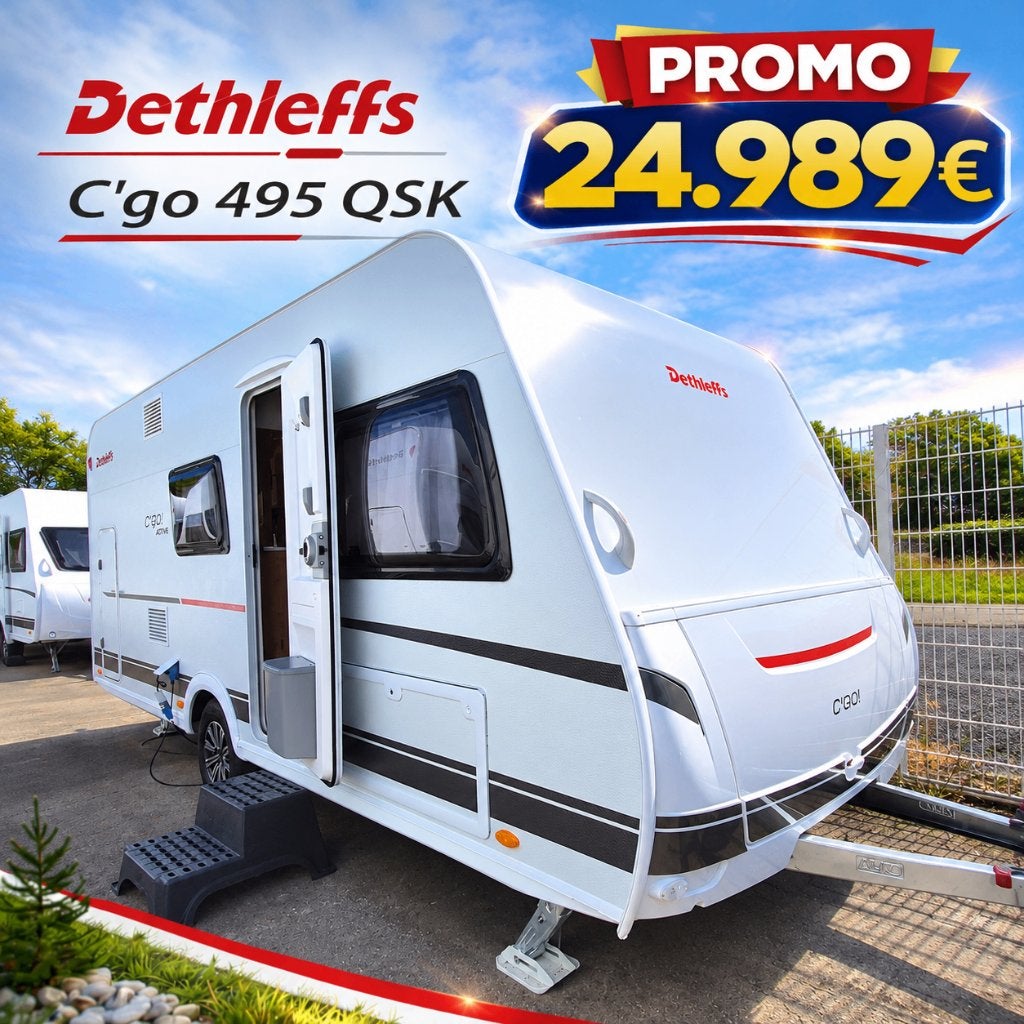 Dethleffs C'go 495 QSK « Activeé, Caravanes & Camping, Caravanes, Coin salon convertible, Entreprise, 5 à 6 mètres, Dethleffs