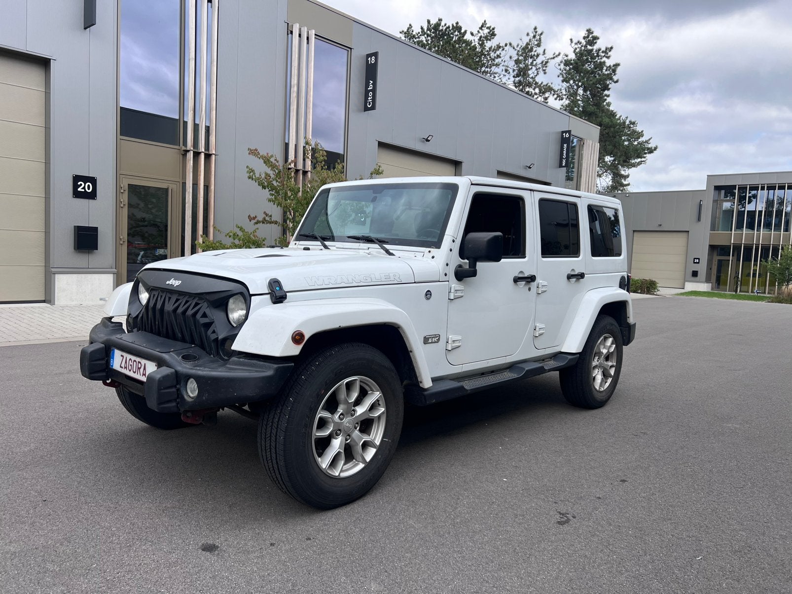 Jeep, Auto's, Automaat, Wit, Leder, Bedrijf