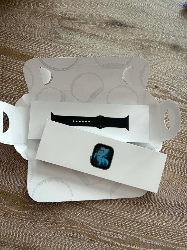 Apple Watch Series 11 - 46 mm Space Gray ( GPS )  Nieuw !!, Neuf, Étanche, Gris, Apple Watch