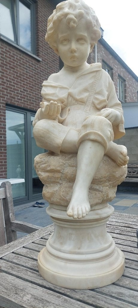 marmer beeld, Statue, Homme, 50 - 100 cm, Enlèvement