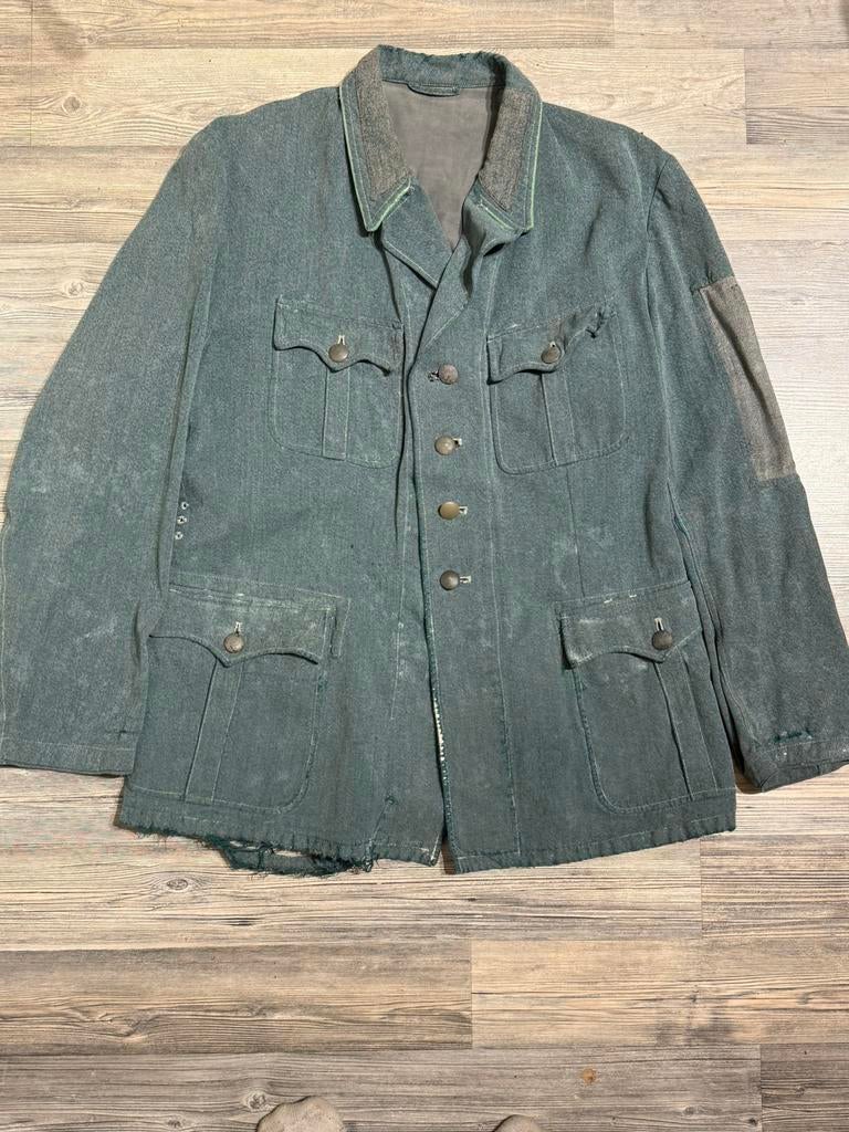 allemande d'uniforme Police Drillich (Feldbluse) WW2, Enlèvement ou Envoi, Armée de terre, Vêtements ou Chaussures