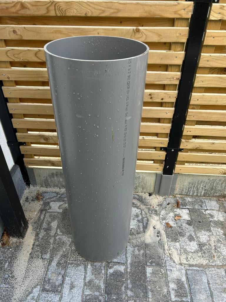 Buis riool/inspectieput PVC diameter 315mm lengte 1m, Ophalen, Zo goed als nieuw, PVC