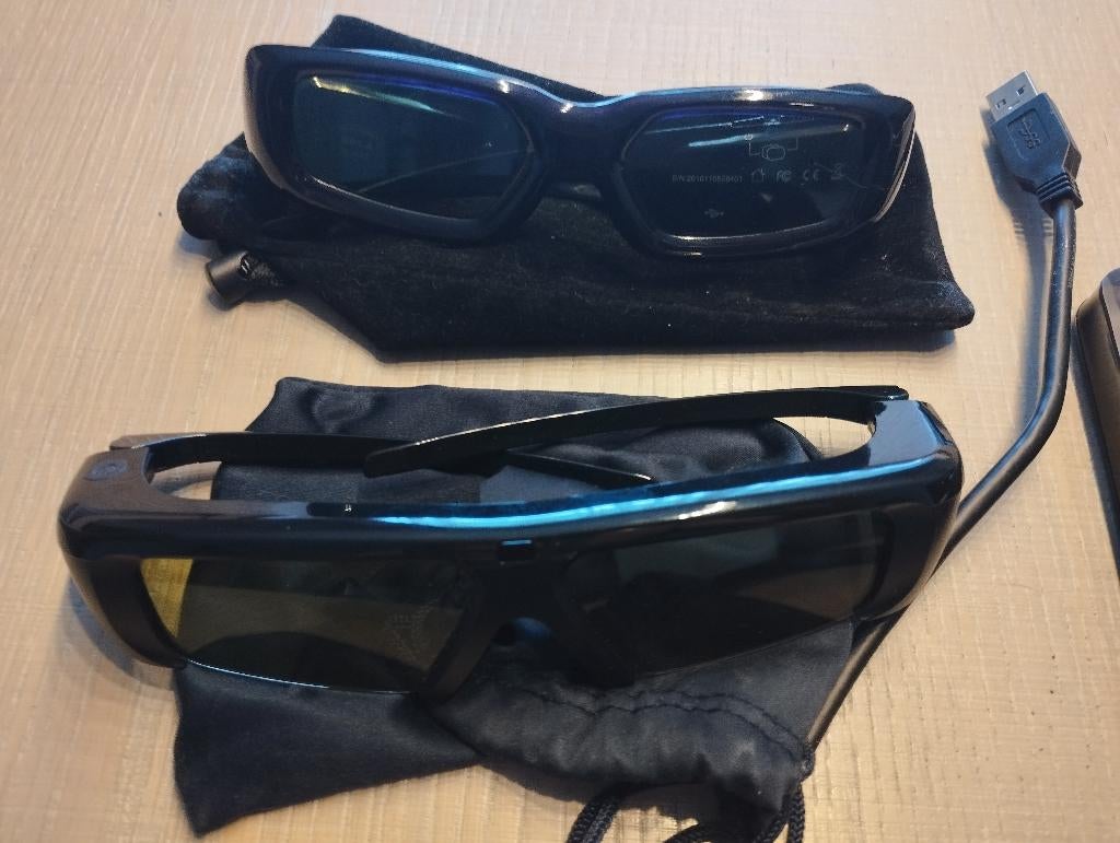 2 paires de lunette active 3D pour TV SAMSUNG, Enlèvement ou Envoi, Comme neuf