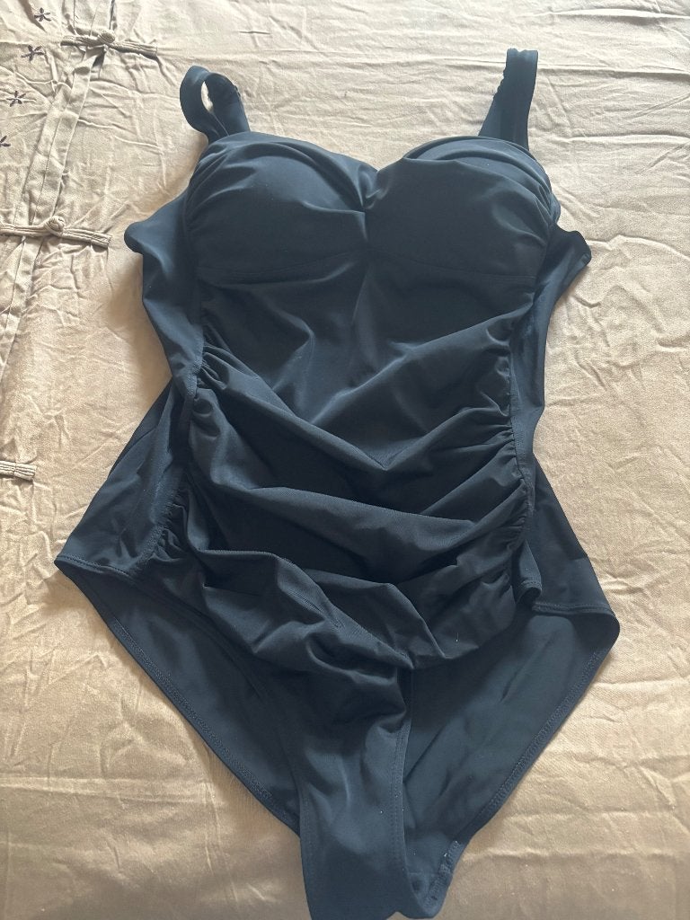Zwart badpak shaping maat 46, Ophalen, Zwart, Badpak, Zo goed als nieuw
