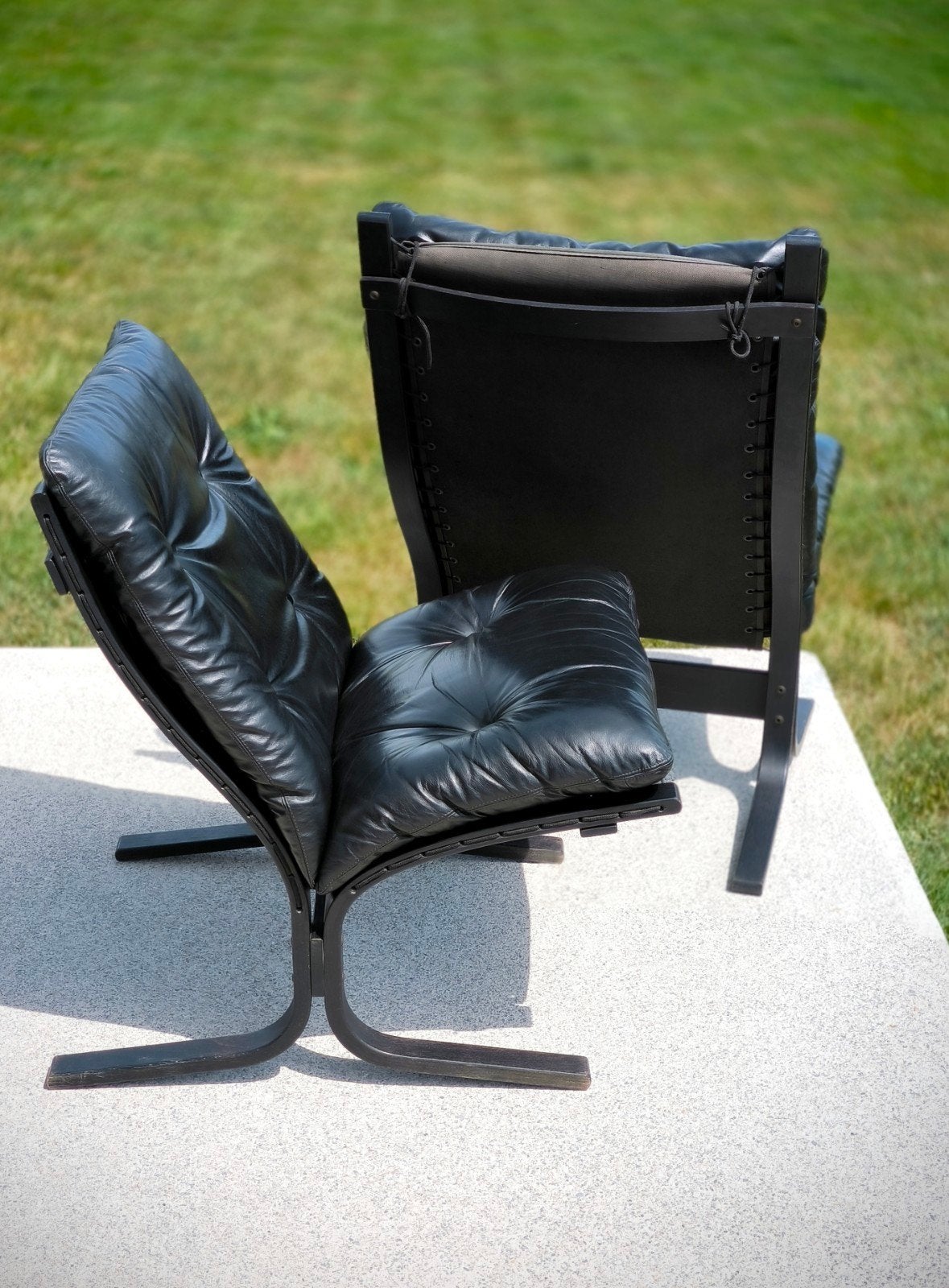 2 Siesta Ingmar Relling voor Westnofa Vestlandske, Noorwegen, Huis en Inrichting, Stoelen, Ophalen, Twee, Zwart, Vintage