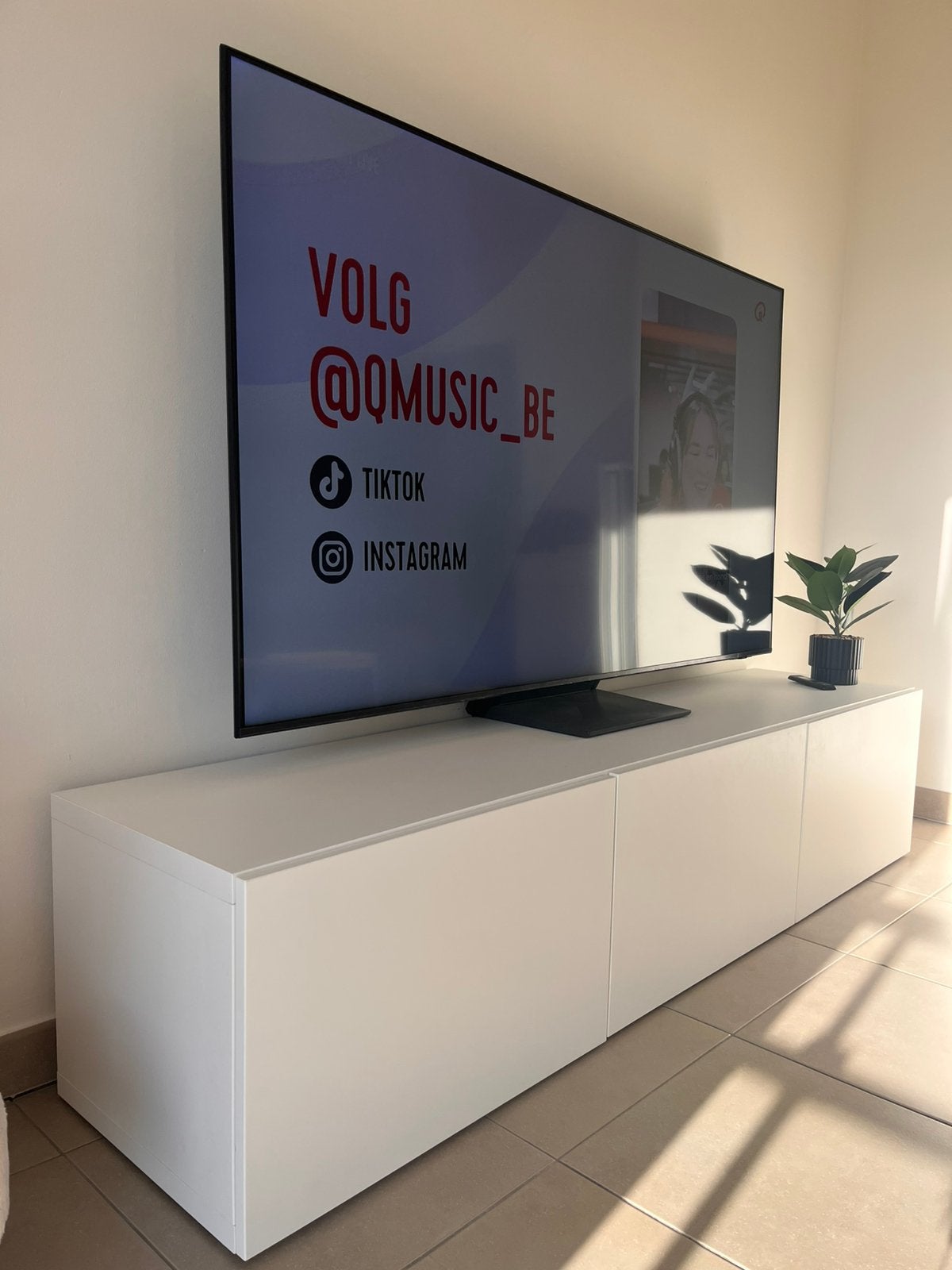 Meuble TV Ikea blanc, Enlèvement, Neuf, 150 à 200 cm