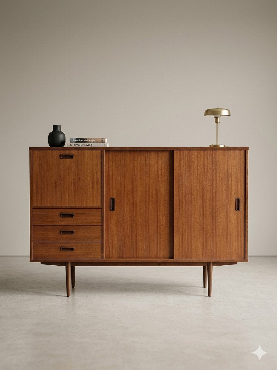 Vintage mid century highboard | barkast, Enlèvement