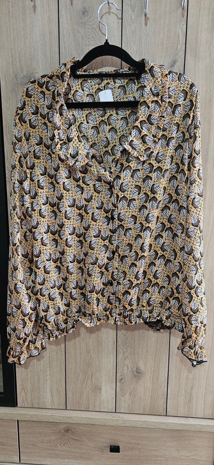 Blouse maat s, Kleding | Dames, Blouses en Tunieken, Bruin, Sans marque, Ophalen of Verzenden, Zo goed als nieuw