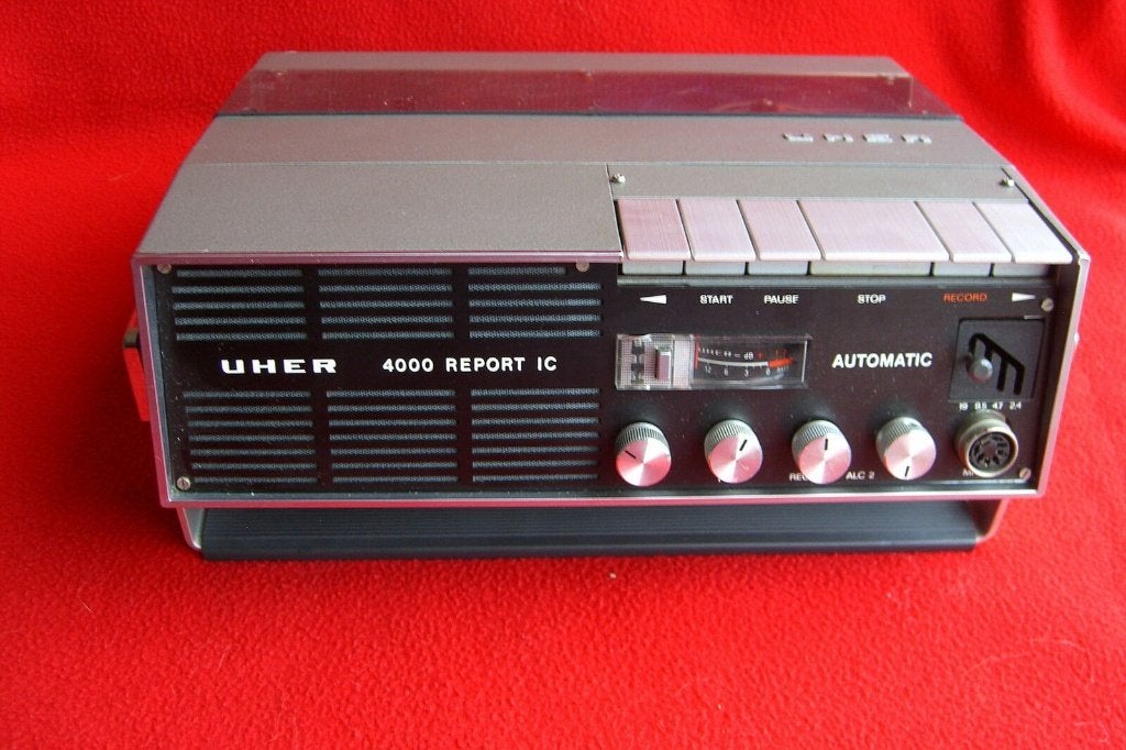 UHER 4000 Report IC automatic met toebehoren, Audio, Tv en Foto, Ophalen of Verzenden, Met banden