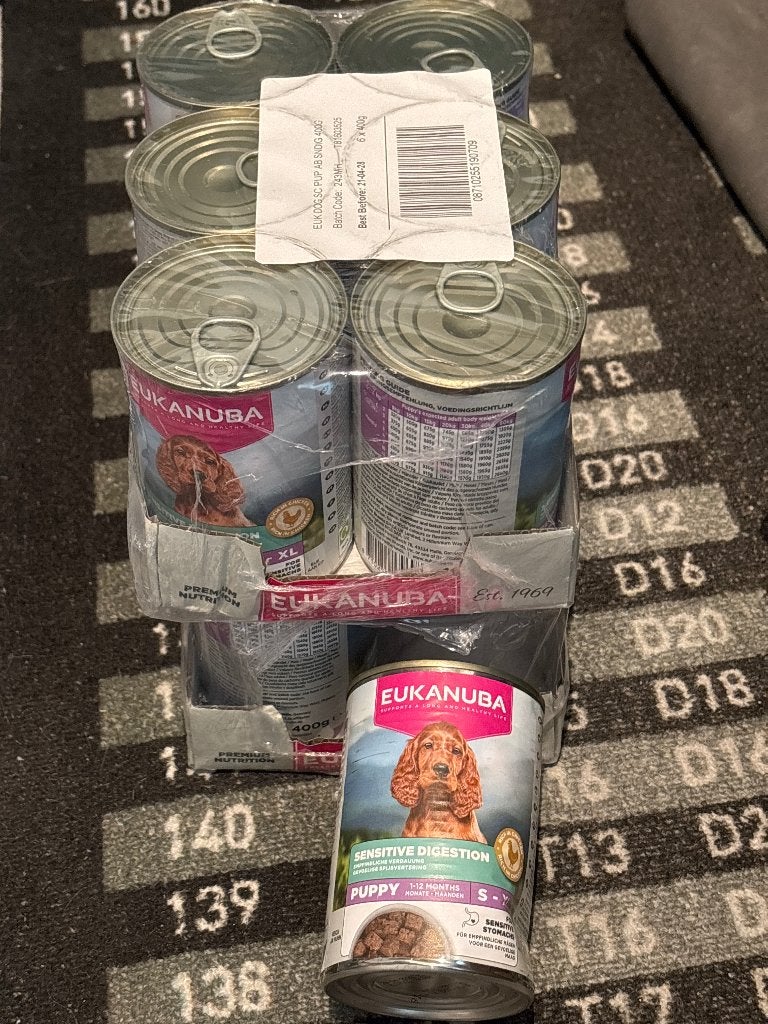 12 blikken puppy eten - gevoelige spijsvertering, Dieren en Toebehoren, Ophalen, Hond
