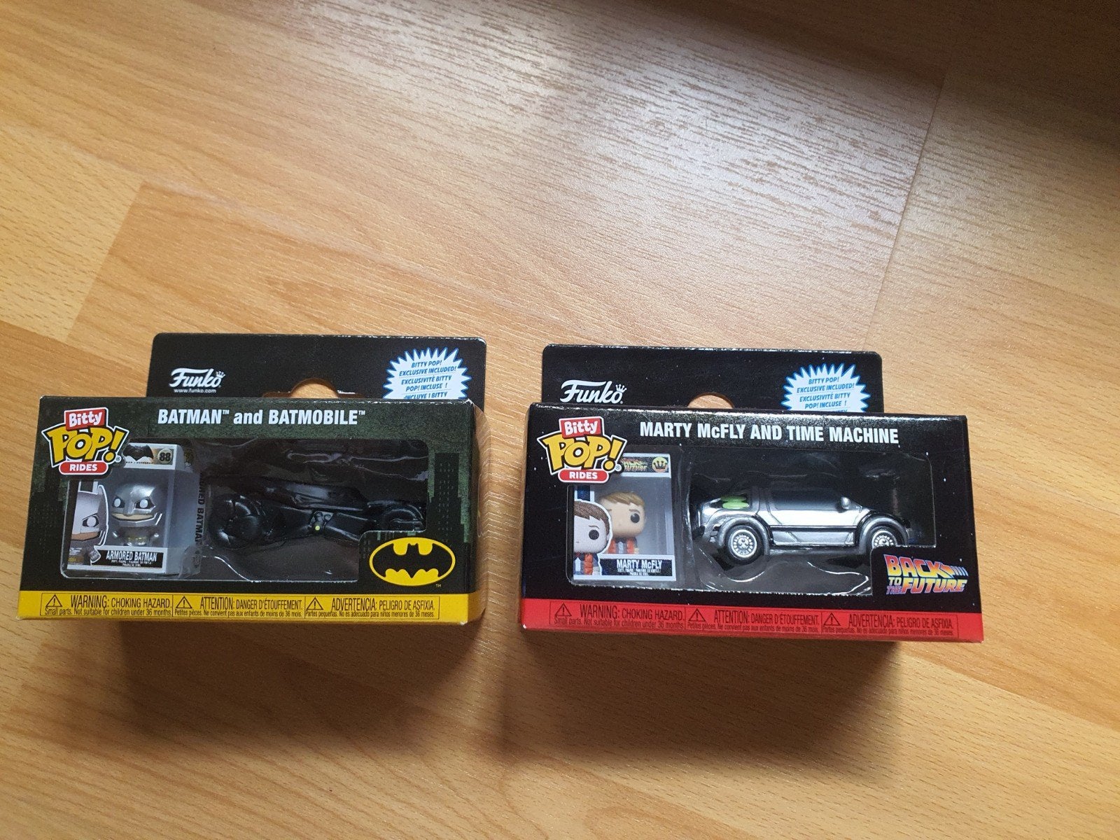 funko bitty pop batman + back to the future, Ophalen