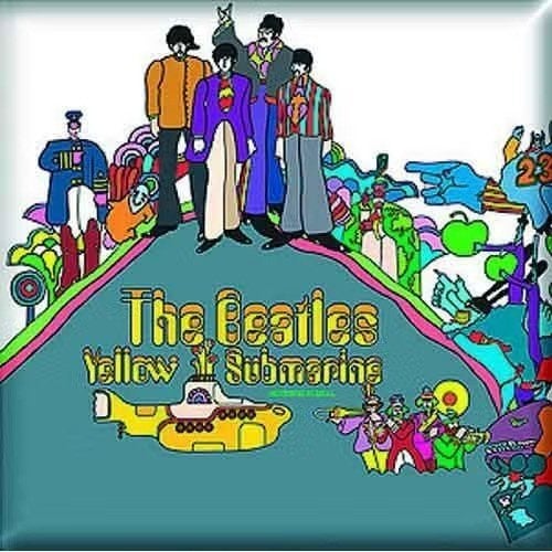 The Beatles Yellow Submarine Album Magneet off. merchandise, Verzamelen, Ophalen of Verzenden, Nieuw