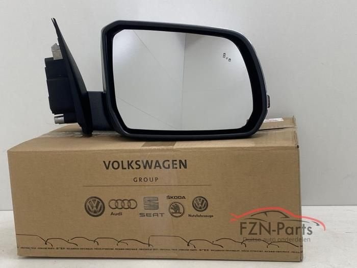 VW Amarok 2HJ Zij buiten spiegel Rechts Side-assist Chrome, Enlèvement ou Envoi, Utilisé