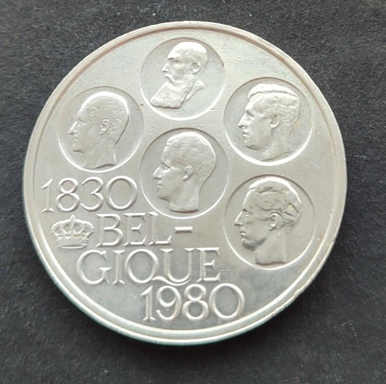 5x België 500 francs, 1980, Postzegels en Munten, Munten | België, Setje, Zilver, Ophalen of Verzenden, Zilver