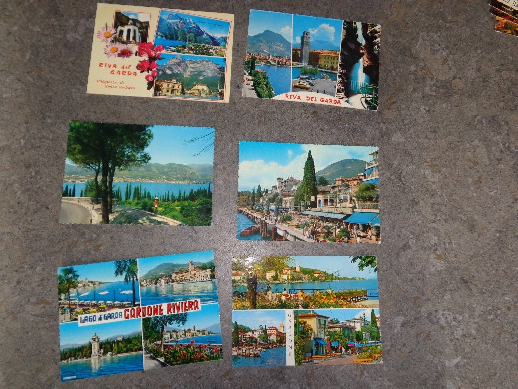 18 oude ansichtkaarten in kleur uit Italië, Verzamelen, Ophalen, Italië