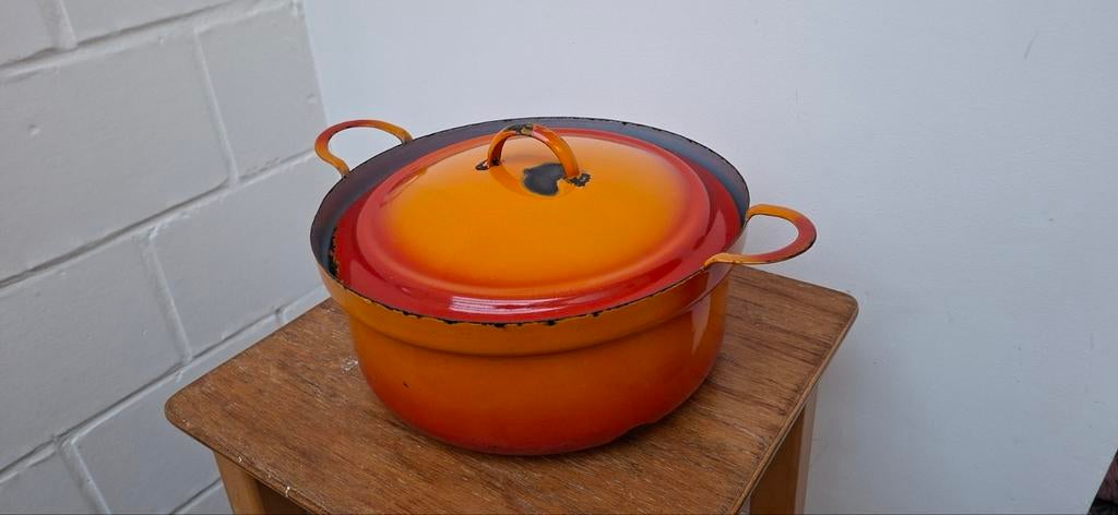 Gietijzer kookpot 30cm doormeter 14cm hoog., Ophalen of Verzenden