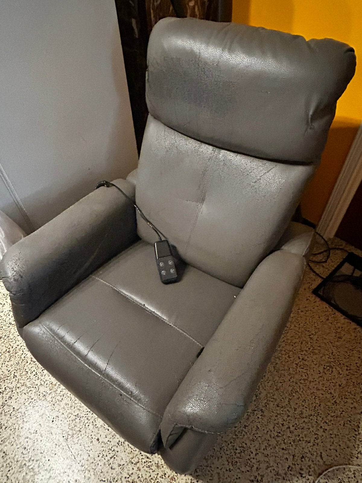 Fauteuil électrique, Enlèvement, Utilisé, Cuir