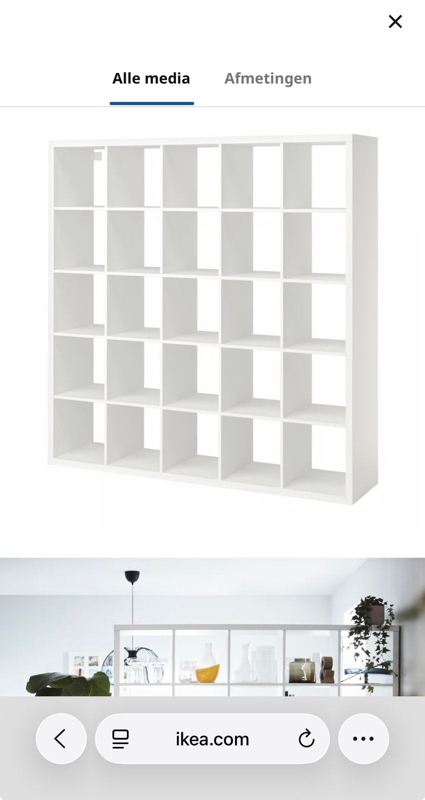 Kallax kast ikea, Avec tablette(s), 150 à 200 cm, Utilisé, Autres essences de bois