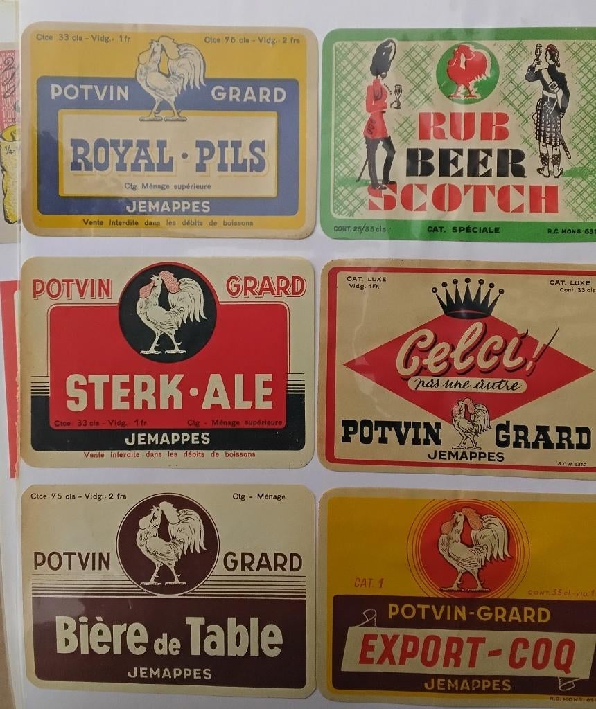 étiquette de bière Jemappes Potvin Gard, Collections, Enlèvement