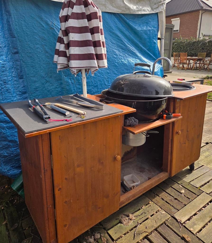 Ingebouwde bbq, Ophalen