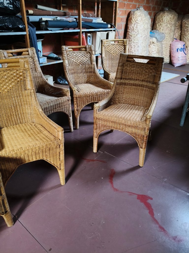 Rieten stoelen, Huis en Inrichting, Ophalen, Overige kleuren, Riet of Rotan, Zo goed als nieuw