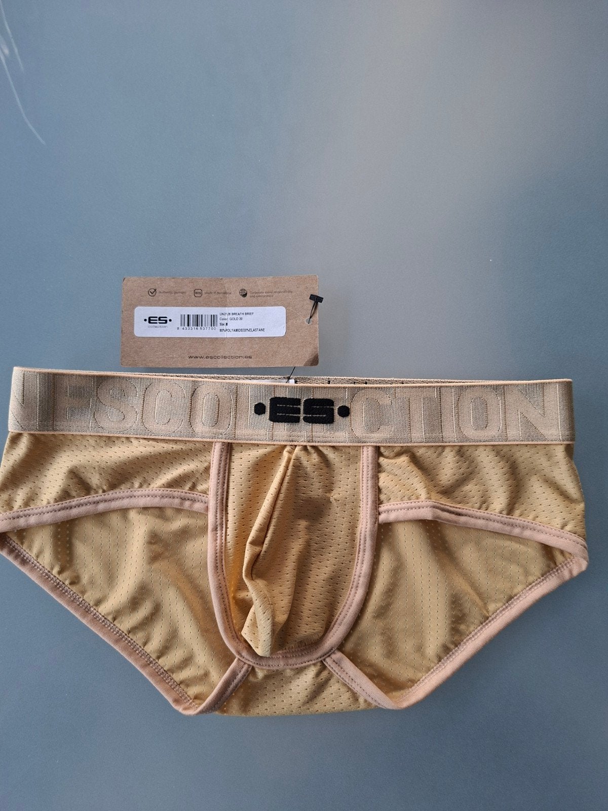 sexy  push up  slip ES Collection, Ophalen of Verzenden, Goud, ES Collection, Slip