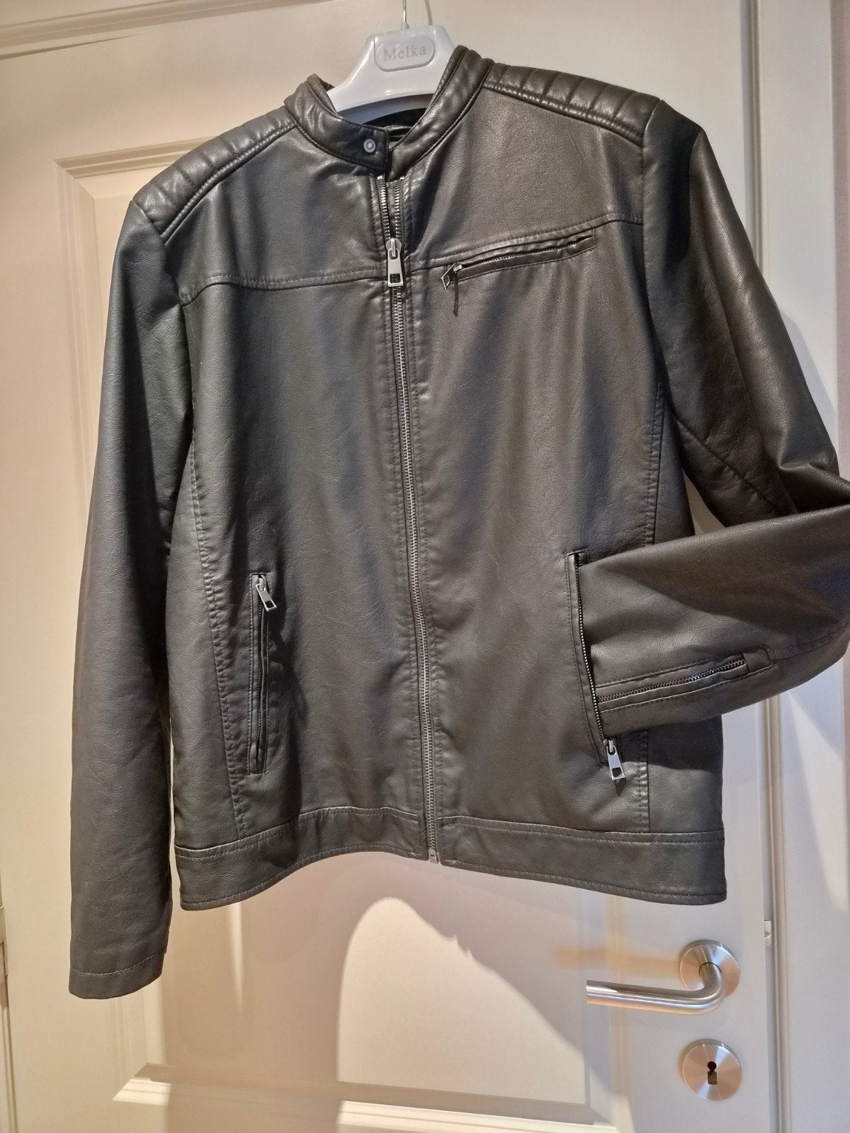 Gilet en cuir noir, Enlèvement ou Envoi, Taille 56/58 (XL), Noir, Comme neuf