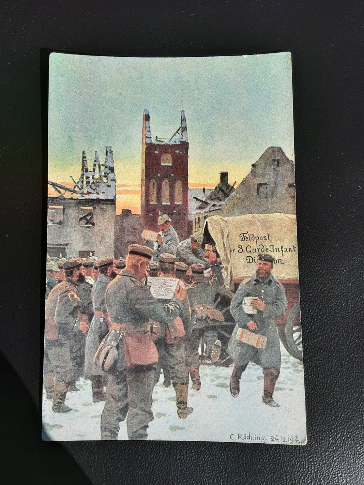 Carte postale Armée Allemande 1915-1916, Enlèvement ou Envoi