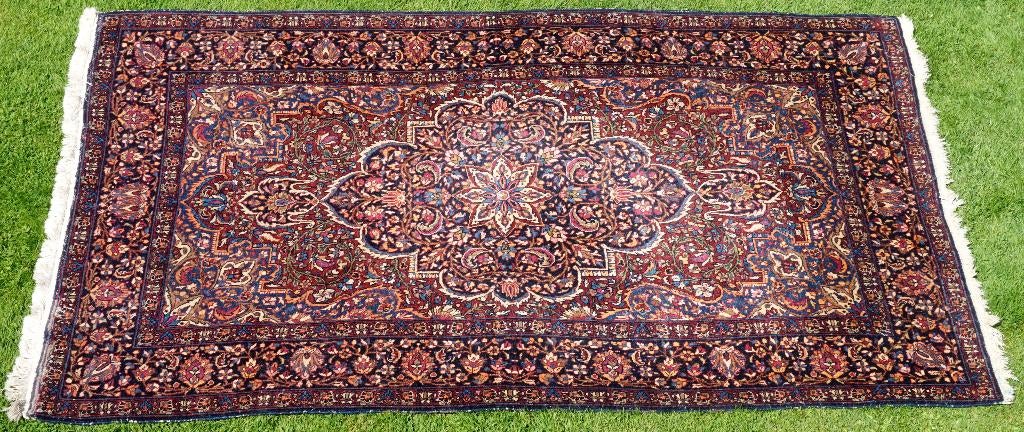 Oud Perzisch tapijt uit Keshan, 1890-1930, Ophalen of Verzenden