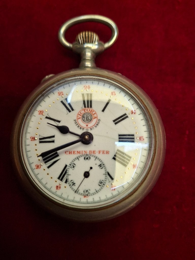 Montre de poche Victoria, type Roskopf, Enlèvement ou Envoi, Montre de poche