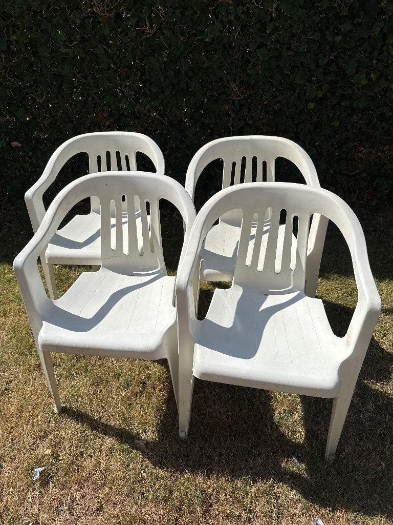 Tuinstoelen, Tuin en Terras, Ophalen, Gebruikt, Plastic