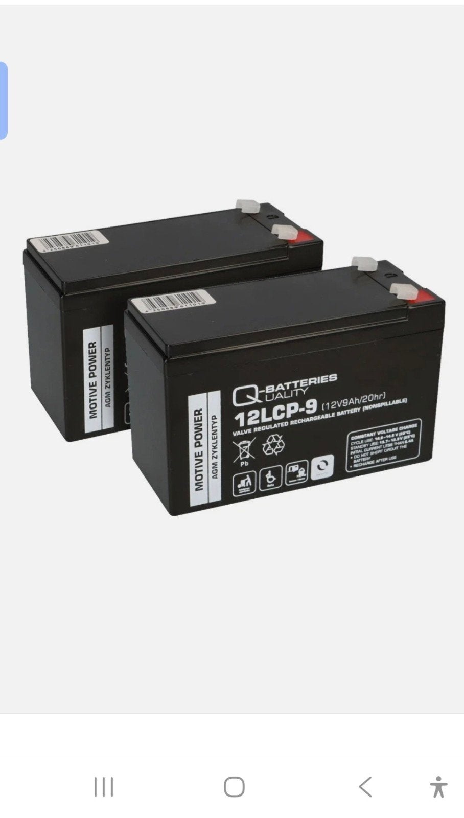 Power Rechargeable Batterij., Autos : Pièces & Accessoires, Batteries & Accessoires, Enlèvement