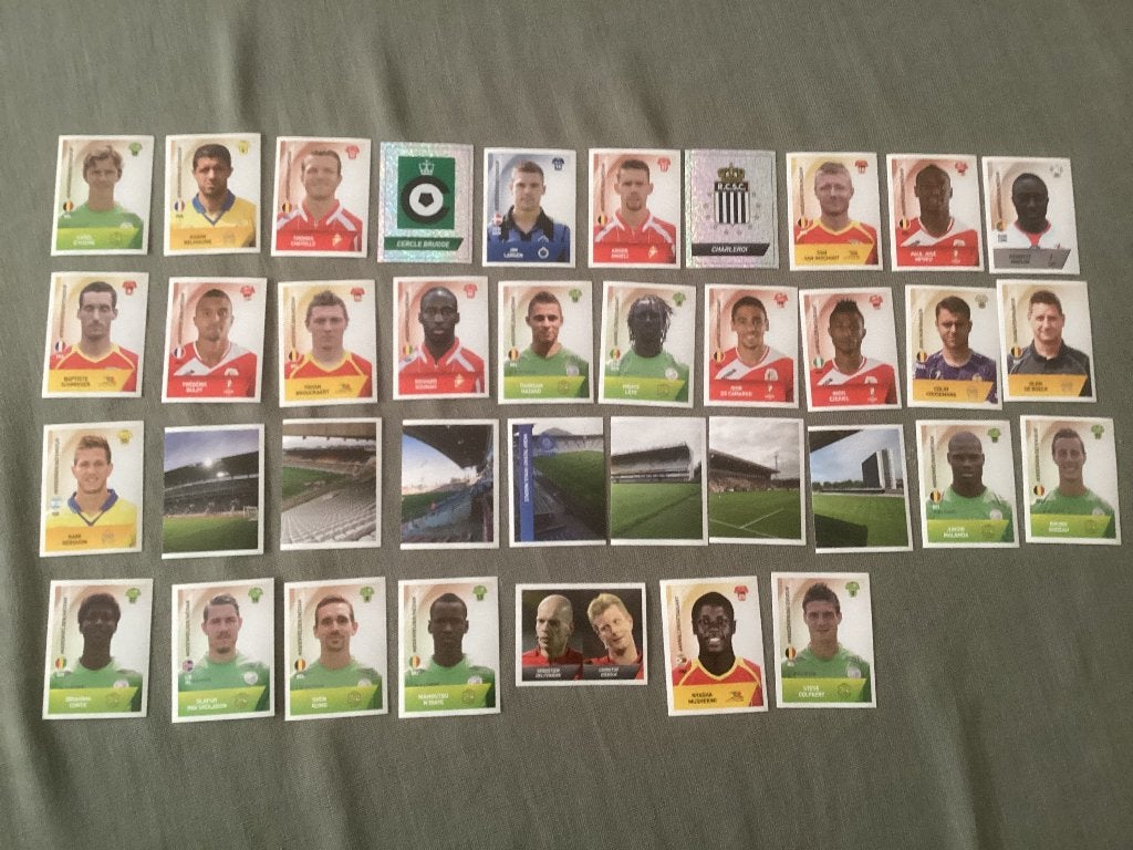 122 stickers Panini football 2014-2015- 2016, Enlèvement ou Envoi, Utilisé