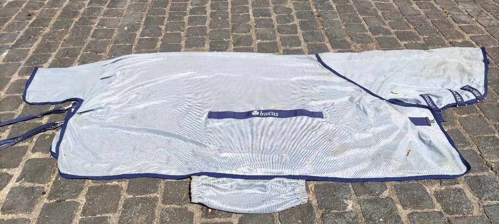 Tapis Bucas Buzz-off à col complet Bleue Fly, Enlèvement, Utilisé, Couverture anti-mouches, Bucas