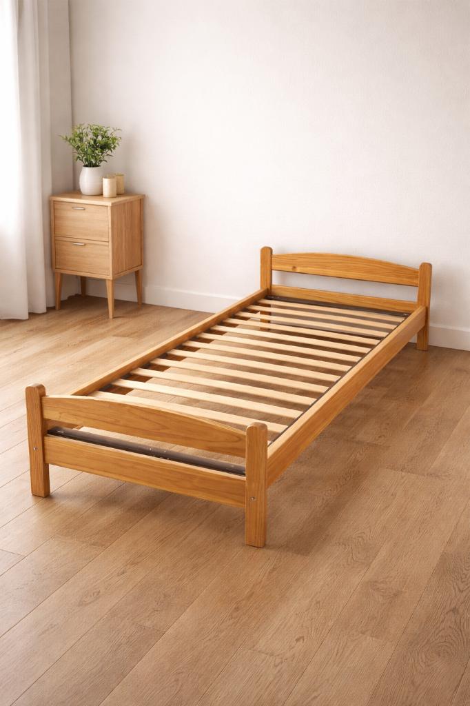 Lit 1 personne, 85 à 100 cm, Sommier à lattes, Enlèvement, 180 cm ou plus