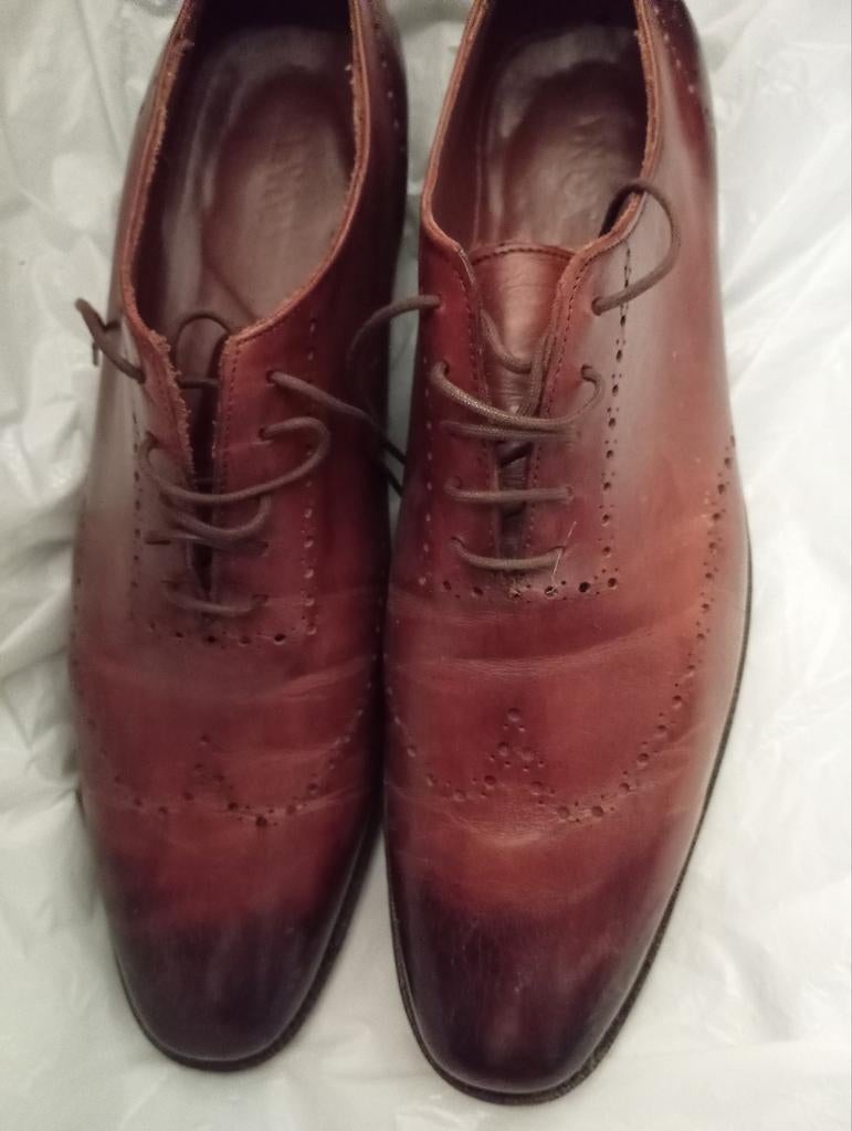 VARONTE - chaussures habillées brunes à belle patine, taille, Enlèvement ou Envoi