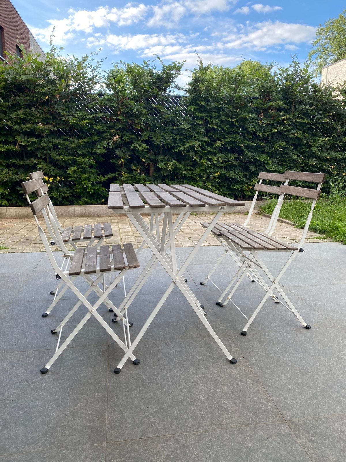 Bistroset, Tuin en Terras, Ophalen, Gebruikt, Hout