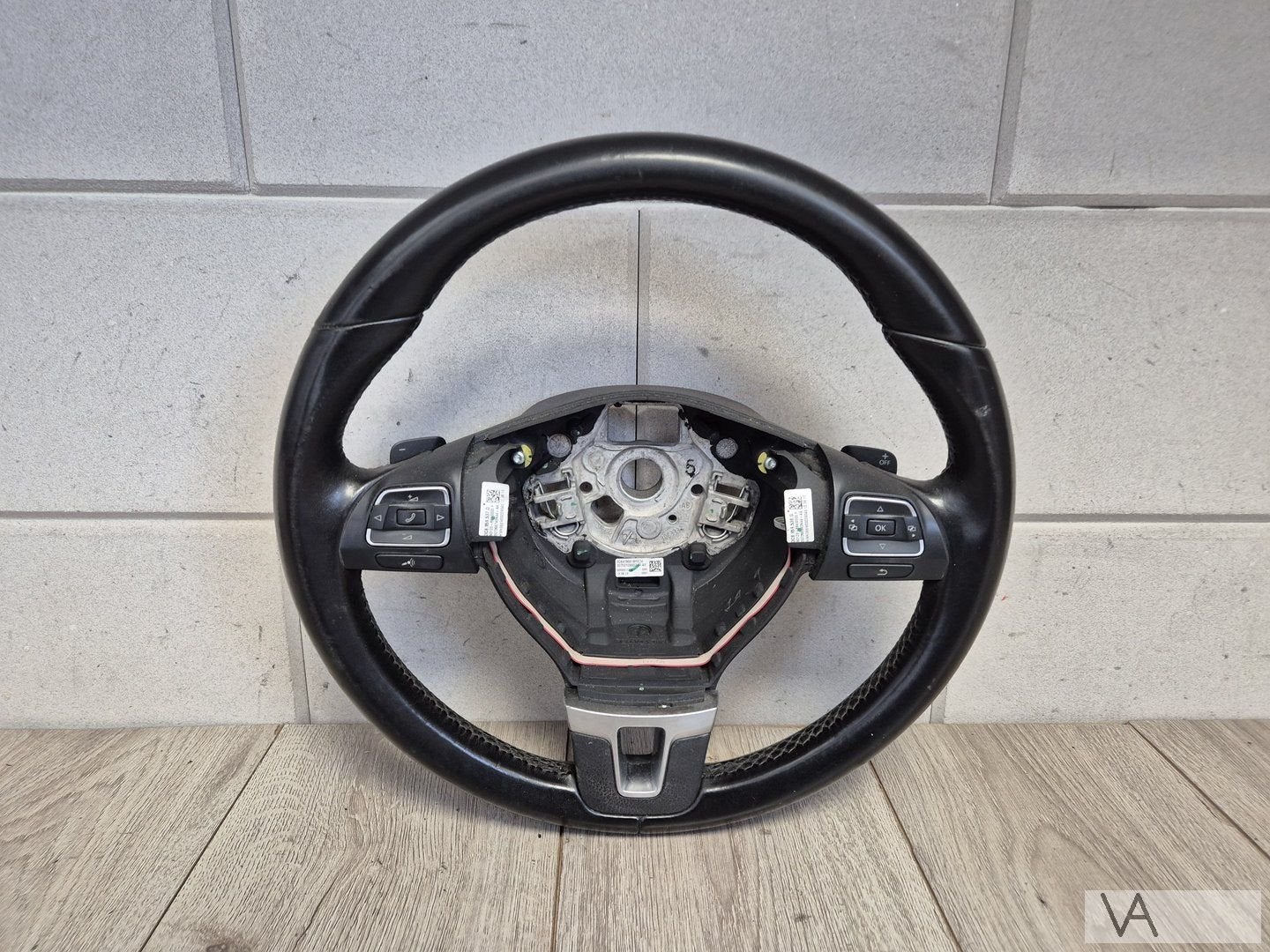 VW Golf 6 / Passat / Caddy stuur met flippers en knoppen, Auto-onderdelen, Besturing, Gebruikt, -, Volkswagen, -