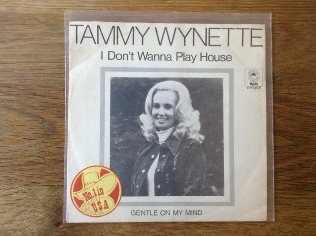 single tammy wynette, Enlèvement ou Envoi, Pop, Housse de protection extérieure, 7 inch