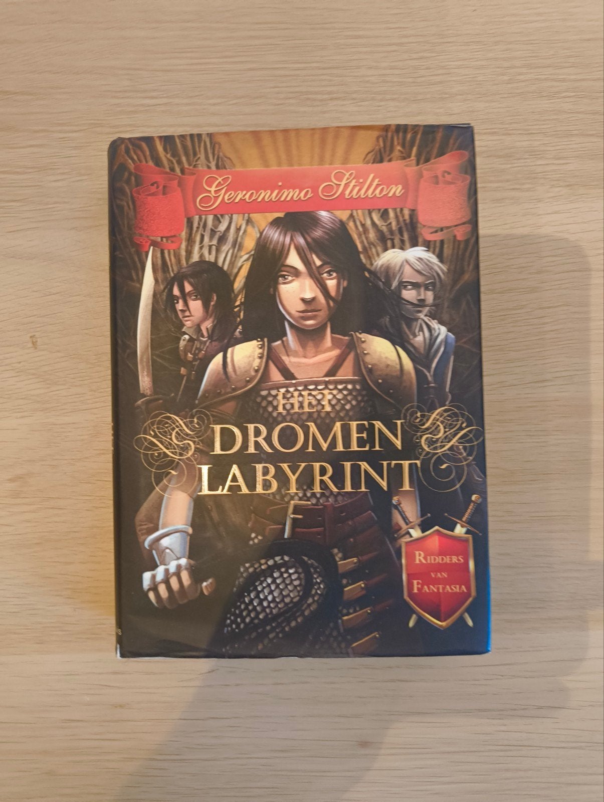 De Ridders van Fantasia 1 - Het Dromenlabyrint, Boeken, Gelezen, Geronimo Stilton, Ophalen of Verzenden, Fictie