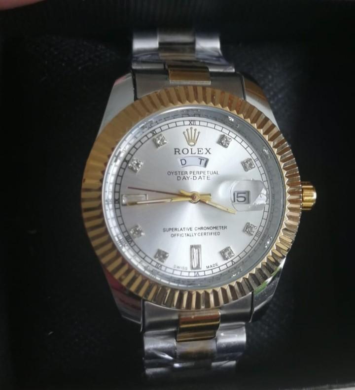 Rolex Premium Quality Day DateAutomatic, Staal, Polshorloge, Nieuw, Ophalen of Verzenden