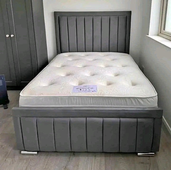 Luxury Velvet Divan Bed with Premium Orthopedic Mattress, Overige kleuren, Verzenden, Overige typen, Nieuw