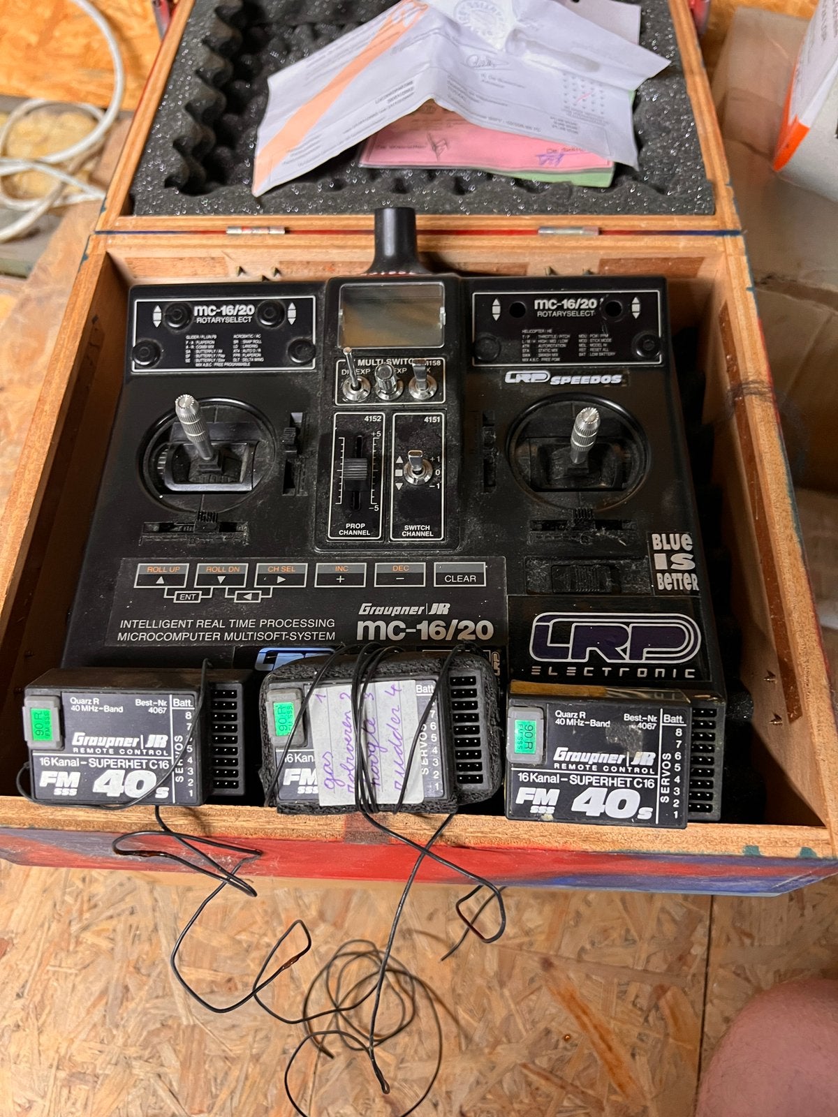 Graupner mc-16/20 zender en ontvangers, Ophalen, Gebruikt
