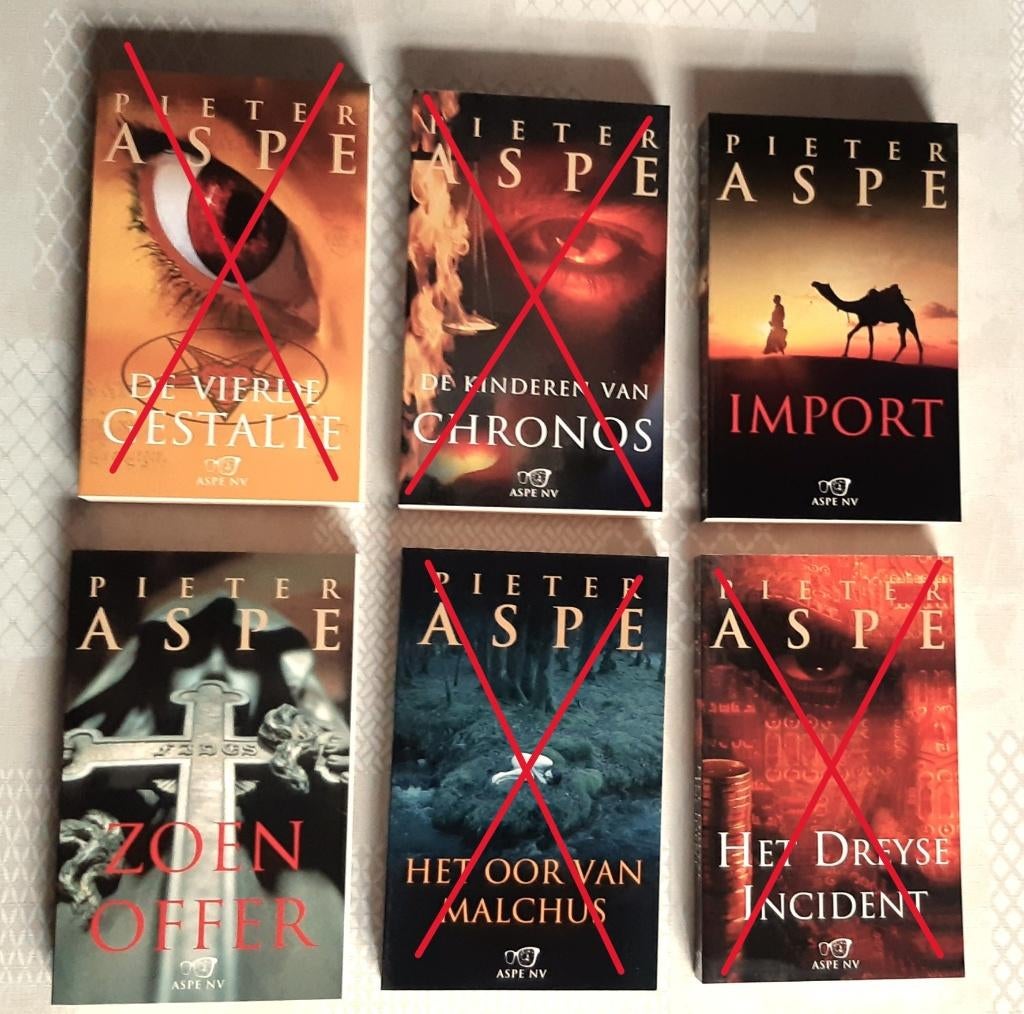 boeken thrillers Pieter Aspe (nieuw), Boeken, Ophalen, Nieuw, Pieter Aspe