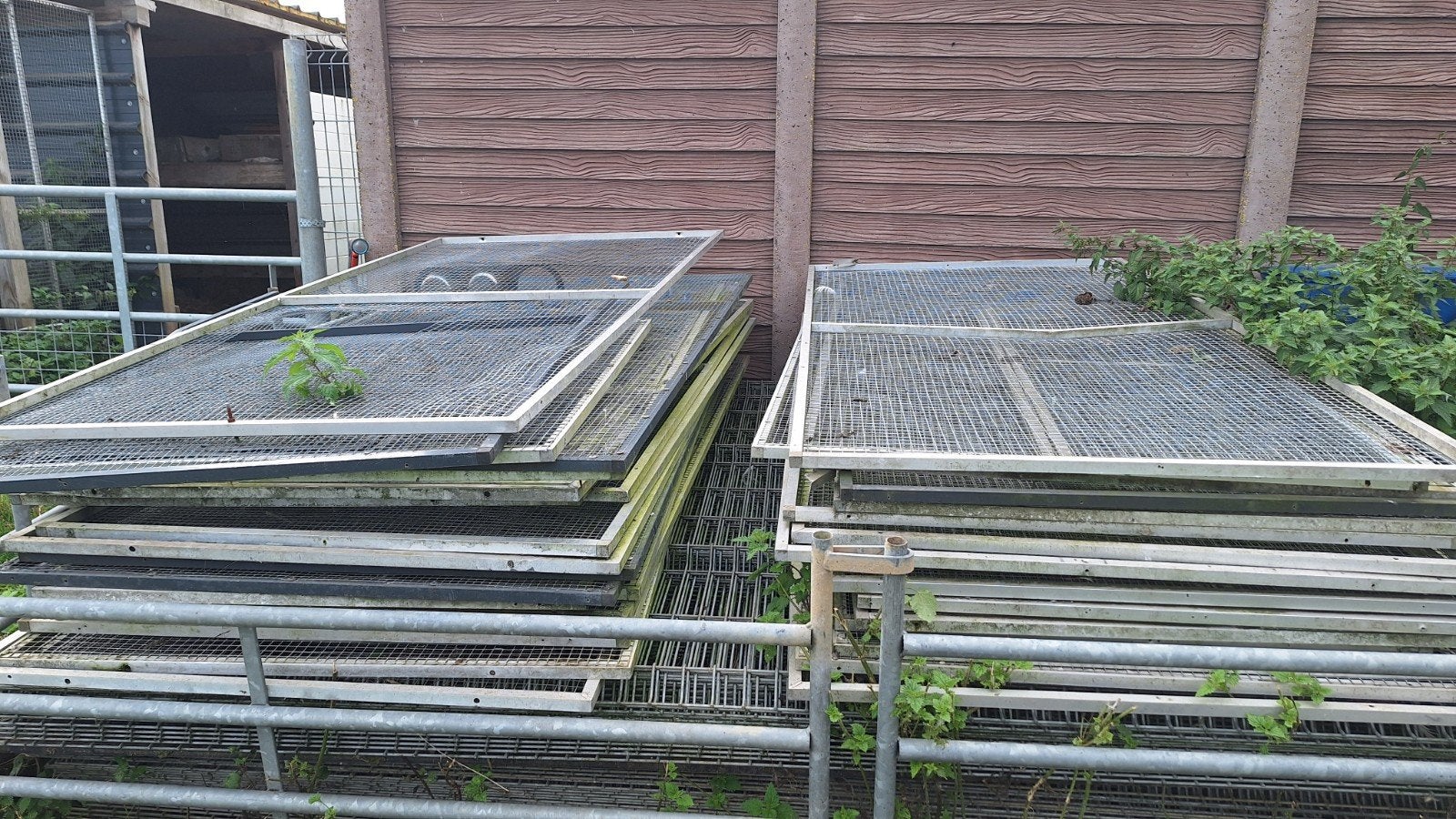 draadpanelen, Ophalen, Gebruikt, Aluminium
